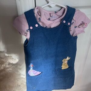 Joules 12-18 month dress and shirt set